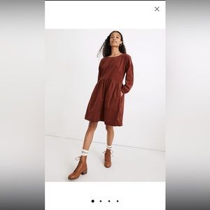 Madewell Corduroy Relaxed Mini Dress size XS